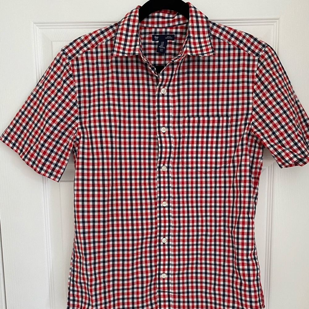 NWT boys short sleeve button down shirt